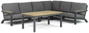 4 Seasons Outdoor Capitol/Lifestyle Garden Furniture Riviera Dining Loungeset Aluminium/teak Grijs 5-delig