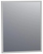 BRAUER Onyx spiegel - 60x70cm - rechthoekig - aluminium-kleurig geborsteld frame SP-ON60RHA