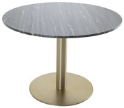 Jörn Eettafel Palmer - 106 cm - Grijs - Goud - Marmer - Jörn