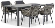 Tuinset 4 personen 160 cm Wicker Taupe Lifestyle Garden Furniture Dolphin/Varano