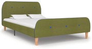 vidaXL Bedframe stof groen 120x200 cm