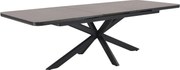 Cubanita uitschuifbare dining tuintafel 200-260x100xH75 cm aluminium keramiek antraciet
