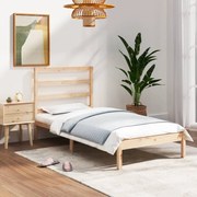 vidaXL Bedframe massief hout 75x190 cm 2FT6 Small Single