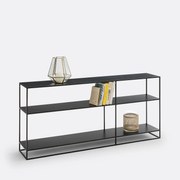 Laag stalen wandrek, 2 functies, Miva