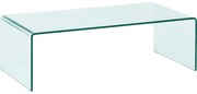 Goossens Basic Salontafel Imagine rechthoekig, glas transparant, modern design, 110 x 35 x 55 cm