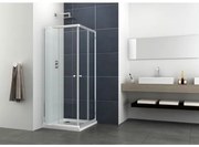 Badstuber Corner vierkante douchecabine 90x90x190cm chroom