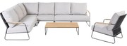 Balade hoek loungeset 6 delig antraciet 4 Seasons Outdoor