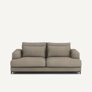 3-zits slaapbank met textuur linnen viscose, Marsile