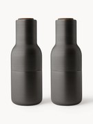 Zout- en pepermolen Bottle Grinder met walnootdeksel, set van 2