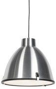 Industriële hanglamp aluminium 38 cm dimbaar - Anteros Industriele / Industrie / Industrial, Modern E27 rond Binnenverlichting Lamp