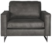 Loveseat - Riverdance - leer Colorado grijs 02