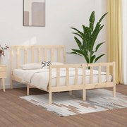 vidaXL Bedframe massief hout 120x190 cm 4FT Small Double