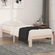 vidaXL Bedframe massief hout 75x190 cm 2FT6 small single