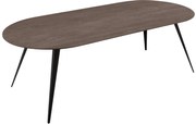 Goossens Excellent Eettafel Floyd, Semi rond 240 x 100 cm