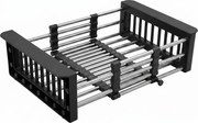 Telescopisch afdruiprek voor gootsteen REA P14487 Black