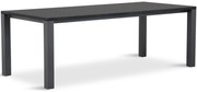 Dining Tuintafel rechthoekig 220 x 100 cm met Pearl Black blad Grijs Munster