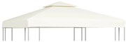 vidaXL Vervangend tentdoek prieel 310 g/m² 3x3 m crèmewit