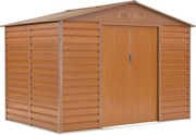 Lahti metalen gereedschapshuis 2,8 x 1,9 m Winkel Boss houtachtig