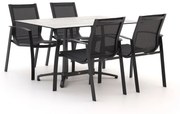 R&S Design Altea/Canzo 140cm dining tuinset 5-delig