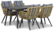 Tuinset 4 personen 170 cm Wicker/Aluminium/Aluminium/wicker Taupe Coco Azzano/Valencia