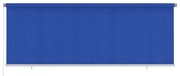 vidaXL Rolgordijn voor buiten 400x140 cm HDPE blauw