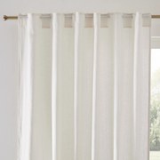 Gordijn met verdekte lussen linnen/fluweel, Onega x Velvet