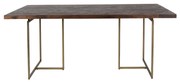 Dutchbone Class Visgraat Eettafel Donker Hout 180 X 90 Cm - 180 X 90cm.