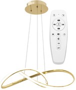 Hangring Plafondlamp Modern LED Afstandsbediening APP394-CP Goud