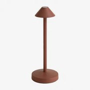 Draadloze Led Tafellamp Voor Buiten Emilija Rode Dakpan - Sklum