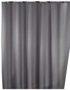 Wenko anti-schimmel douchegordijn 180x200cm polyester uni grijs inclusief ringen