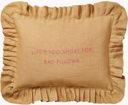 Handgemaakte katoenen kussenhoes Quote