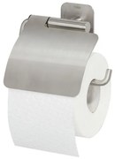 Tiger Colar Toiletrolhouder - met klep - zelfklevend - geborsteld RVS 1314130946