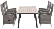 Garden Impressions Nice tuinset 7-delig - Penedo tuintafel 230x100 cm