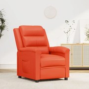 vidaXL Fauteuil verstelbaar kunstleer rood