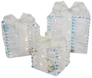 Set van 3 kerst regenboog cadeaus incl. LED - Niji