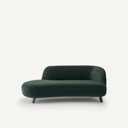 Slaapbank, fluweel, ROSEBURY, ontwerp Emmanuel Gallina