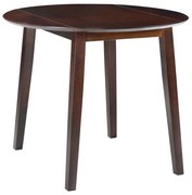 vidaXL Eettafel inklapbaar rond MDF bruin