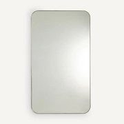 Spiegel in ijzermetaal met verouderd messing H140 cm Caligone