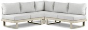 Hoek loungeset 5 personen Aluminium Taupe  Lifestyle Garden Furniture Lorenzo