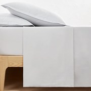 Effen plat laken in perkalkatoen Scenario