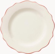 Handbeschilderd ontbijtbord Scalloped