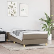 vidaXL Boxspringframe stof taupe 80x200 cm