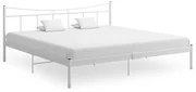 vidaXL Bedframe metaal wit 200x200 cm