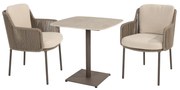 Vermont Bernini dining set 75x75xH75 cm 3 delig keramisch terre 4 Seasons Outdoor