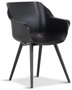 Tuinstoel Kunststof Zwart Hartman Sophie studio carbon - met gratis kussen