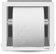 Looox Closed toiletrolhouder inbouw mat wit