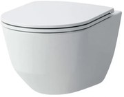 Laufen Pro Pack wandcloset 53x36x34.5cm spoelrandloos slimseat zitting softclose keramiek glans wit h8669570000001