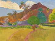 Kunstreproductie Bright Tahitian Landscape, Paul Gauguin