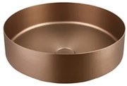 Lambini Designs ronde waskom staal 40x12.5cm brons