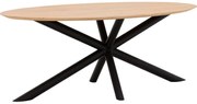 Goossens Excellent Eettafel Gs-1302, Ovaal 200 x 110 cm